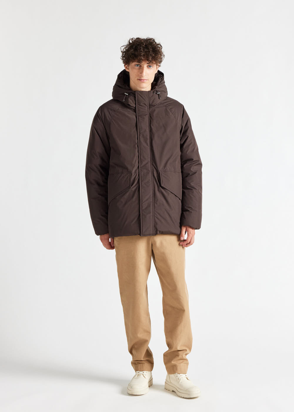 Covert short down parka