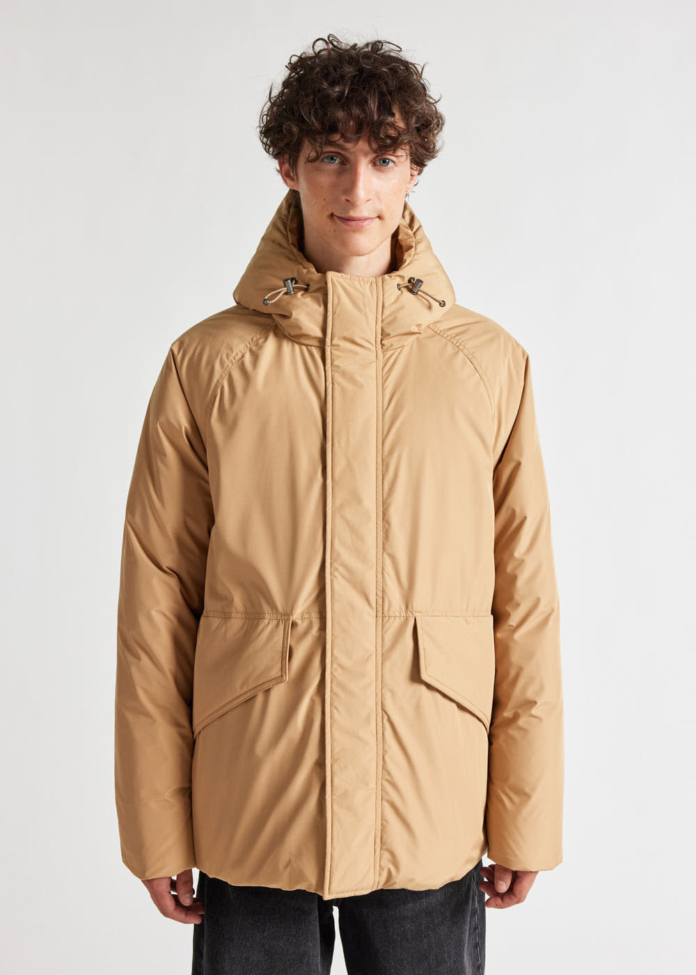 Covert short down parka