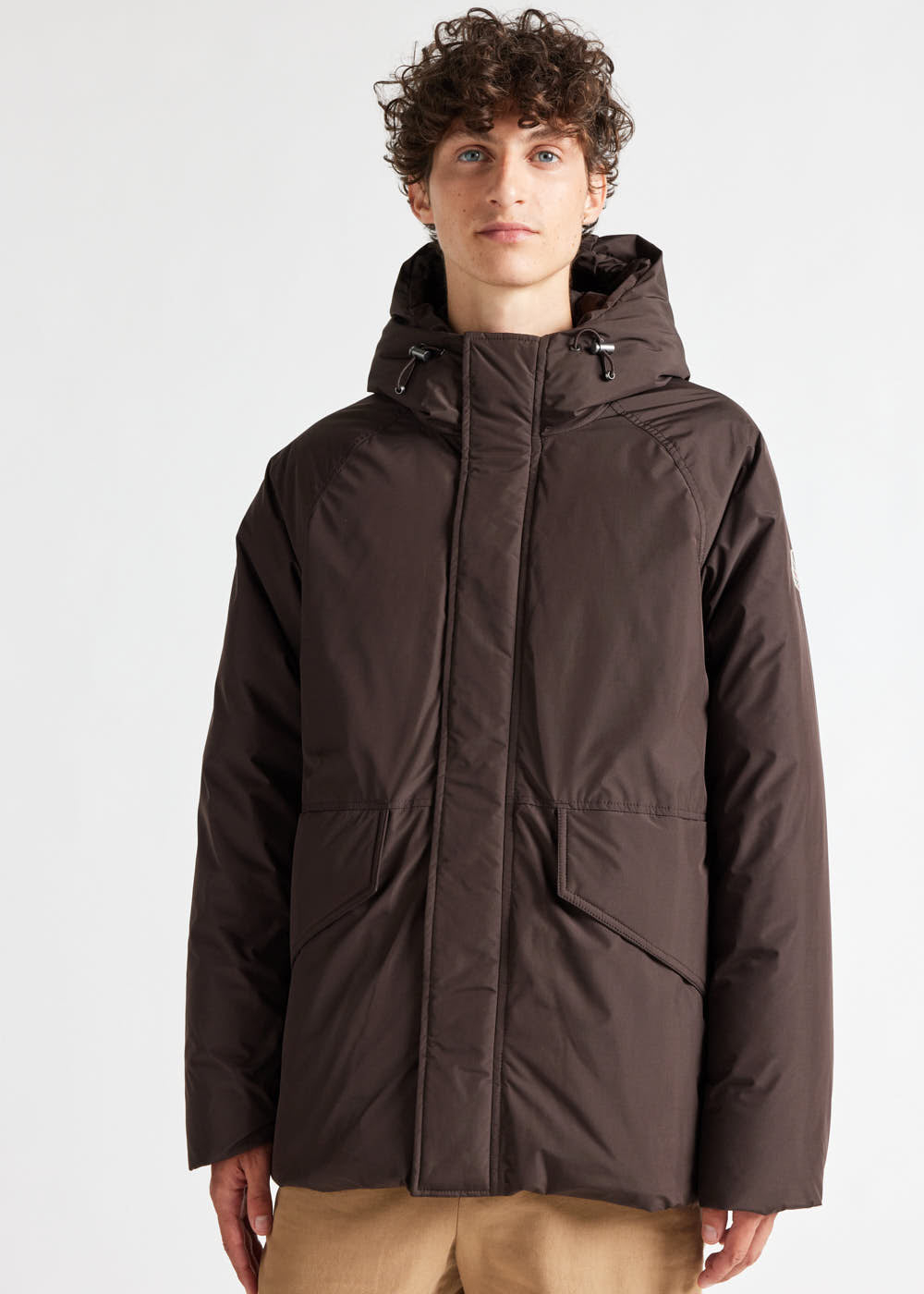 Covert short down parka