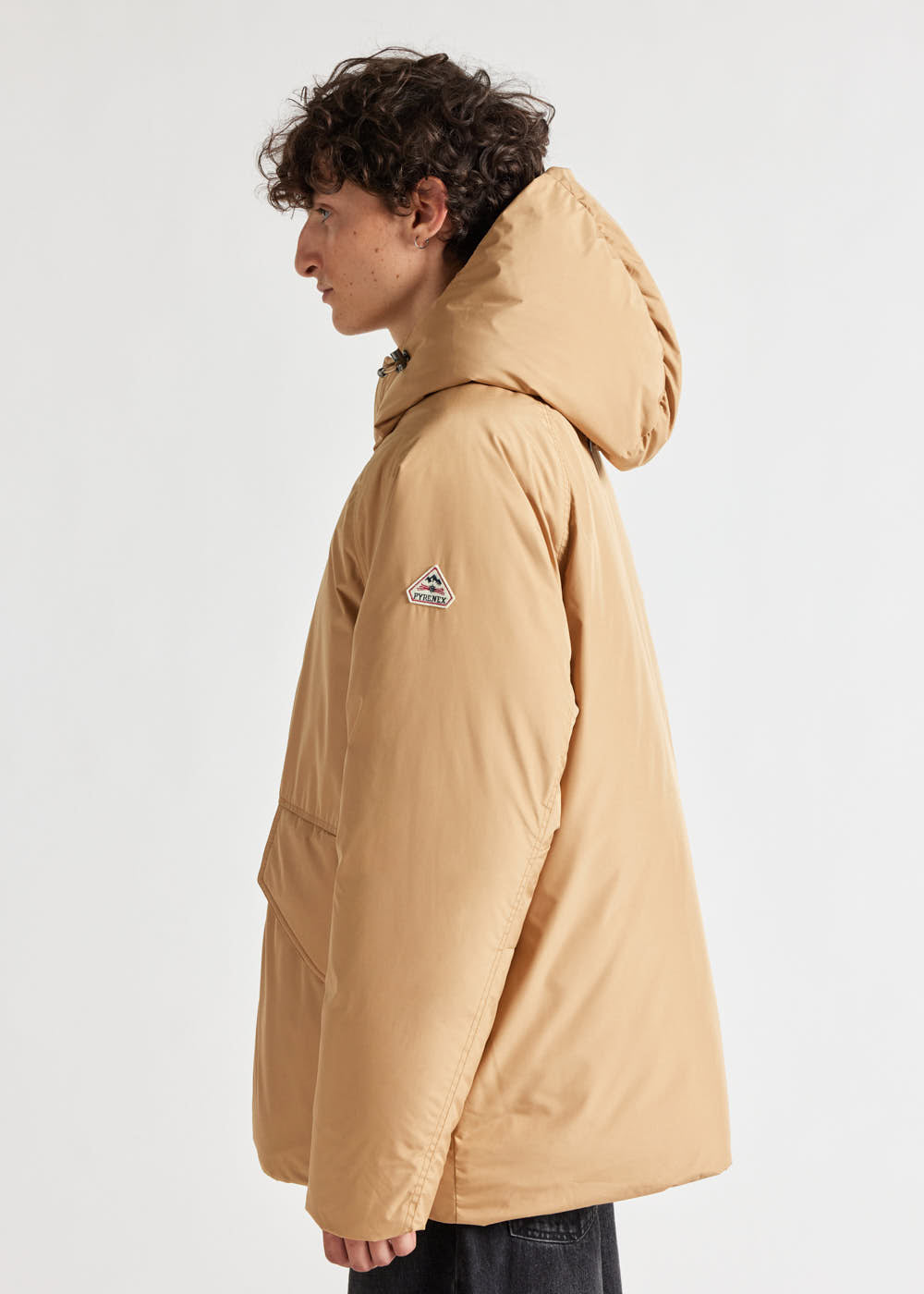 Covert short down parka