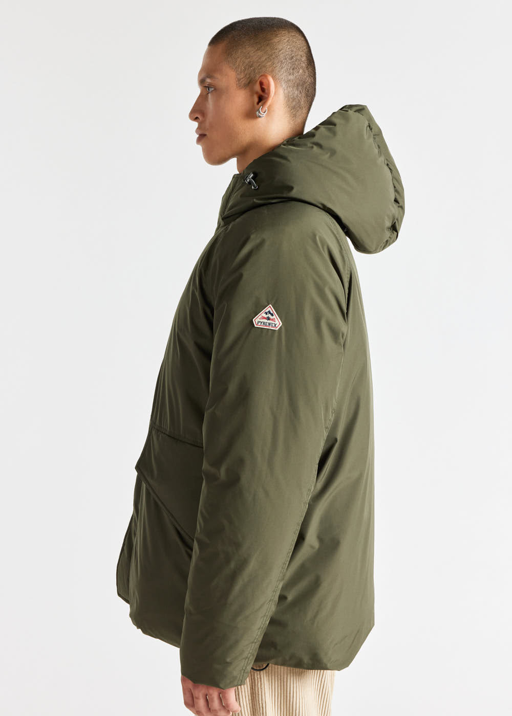 Covert short down parka