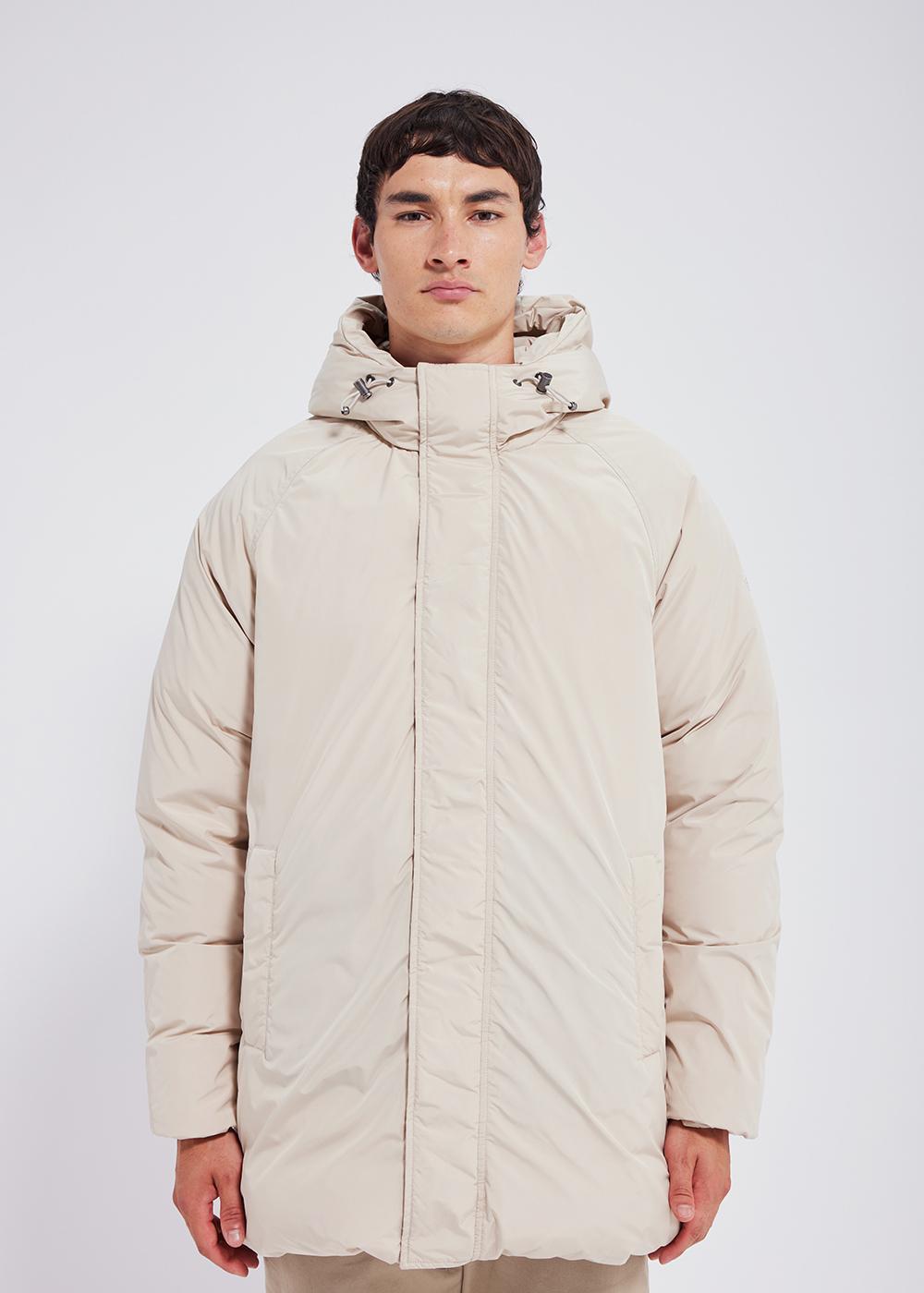 Pyrenex Spark Herren-Kapuzenparka aus natürlichen Daunen, braunem Reis-2