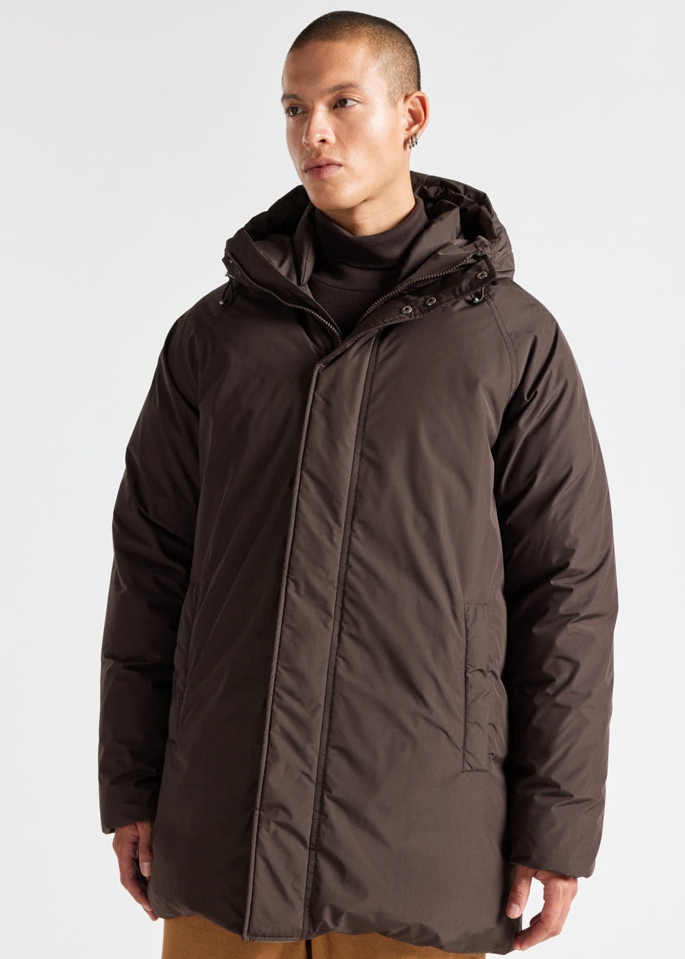 Men's Pyrenex Spark hooded warm down parka java-3