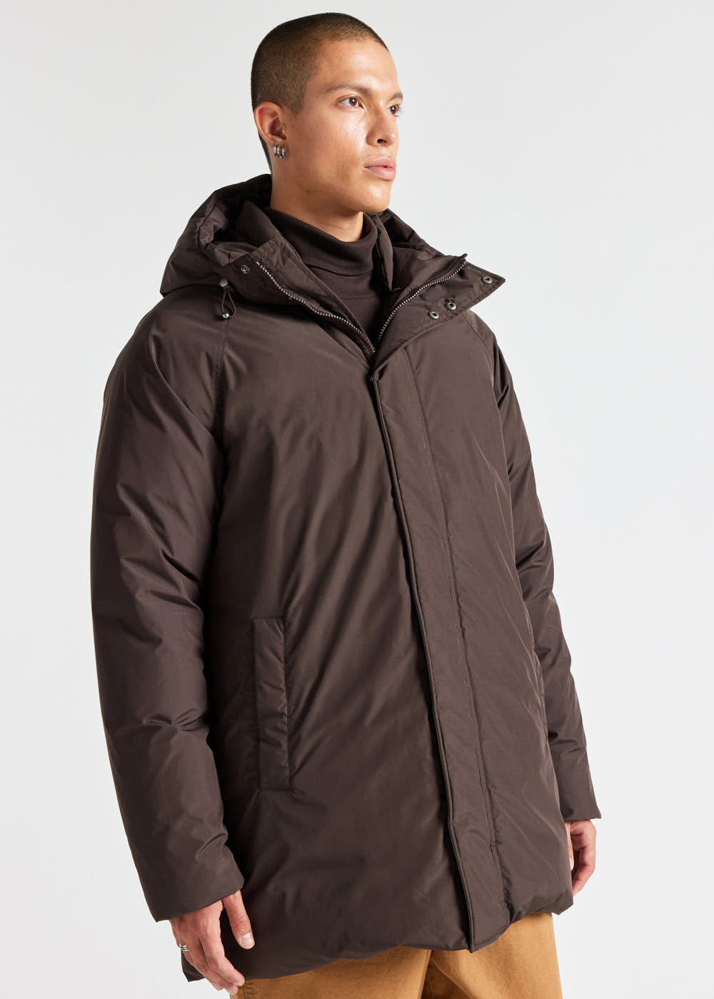 Men's Pyrenex Spark hooded warm down parka java-4