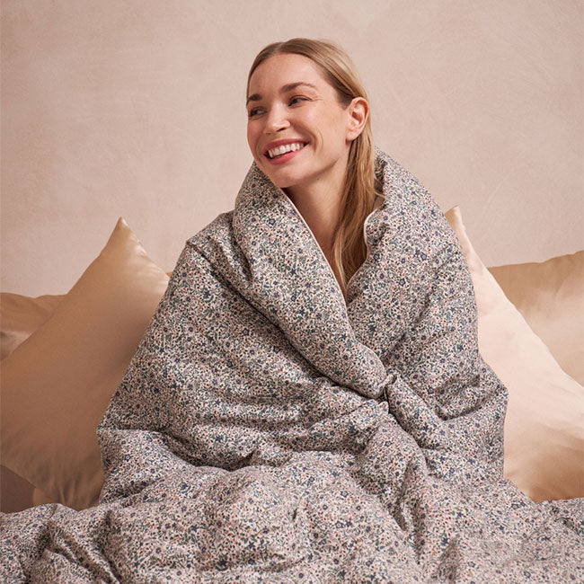 plaid fleuri made in france