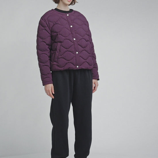 Doudoune légère Nacre pour femme bordeaux