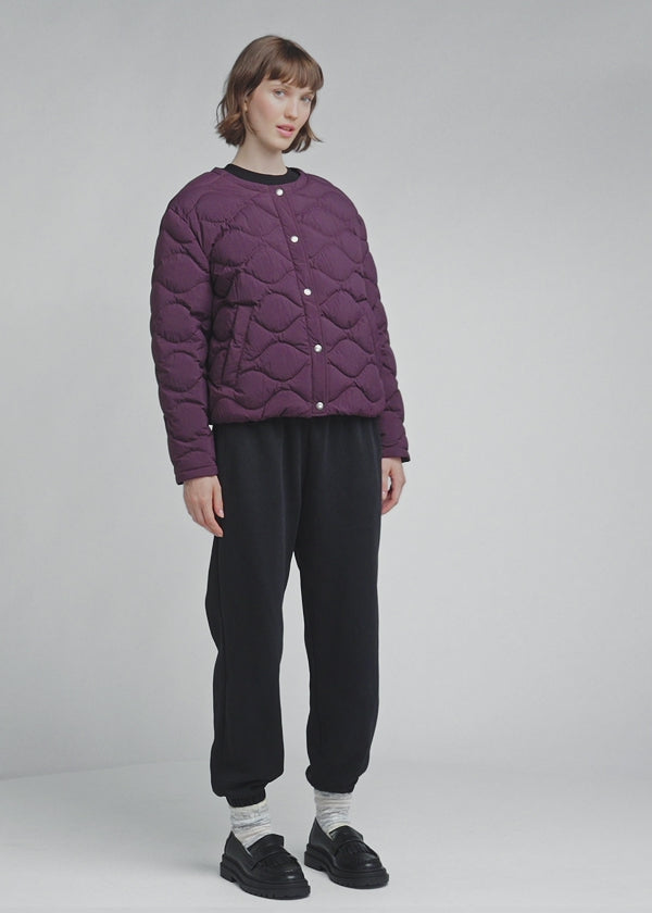 Doudoune légère Nacre pour femme bordeaux-2