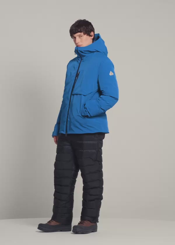 Veste parka imperméable homme Pyrenex Gravity 2 en duvet naturel bleu électrique