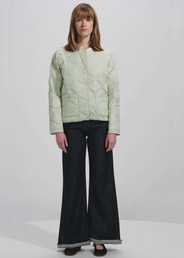 Doudoune ultra-lègère femme Pyrenex Orite verte pastel-2