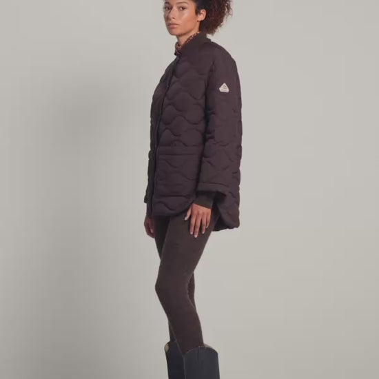 Doudoune légère pour femme Pyrenex Sienna marron