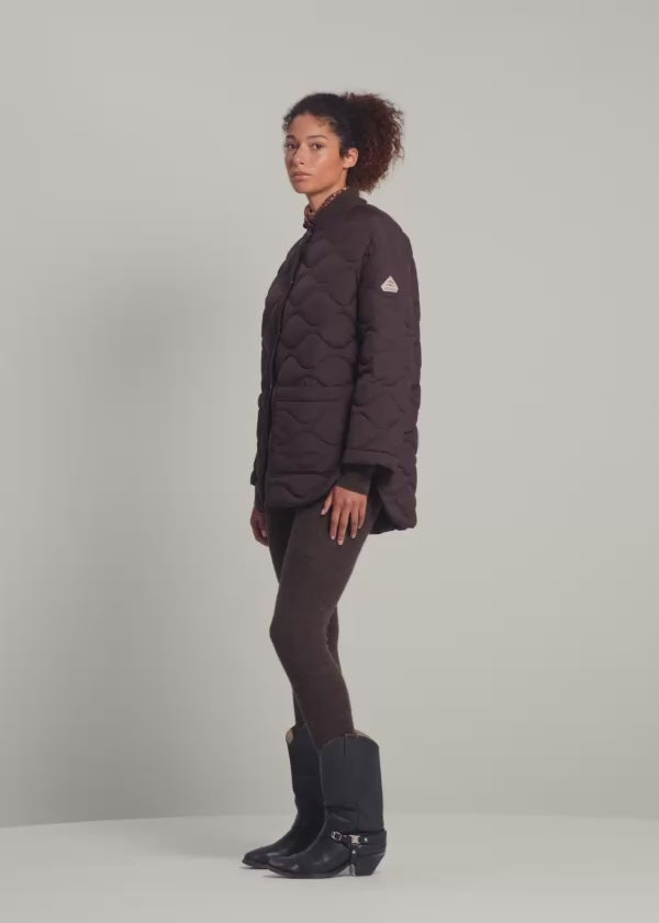 Doudoune légère pour femme Pyrenex Sienna marron