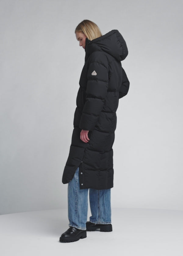 IENA FRENCH DOWN ダークグレー ロングダウンジャケット Attract Women's Winter Long Down Jacket | Pyrenex EN