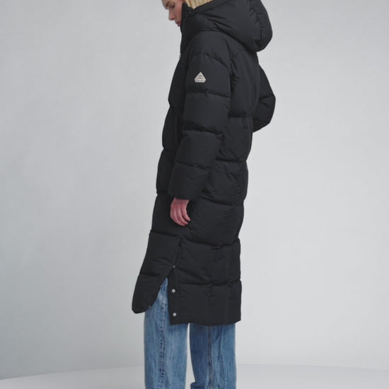 Doudoune longue pour femme Pyrenex Attract noire