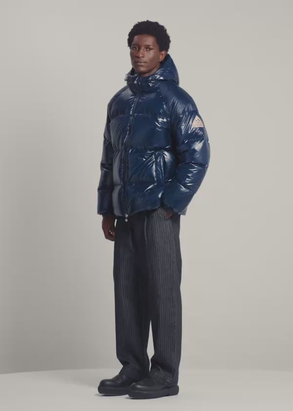Doudoune homme à capuche Pyrenex Sten bleu marine 