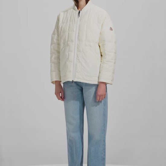 Doudoune légère femme Pyrenex Gypse blanche