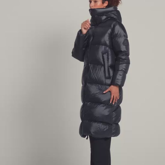 Doudoune longue Pyrenex Oriela made in Saint-Sever noire