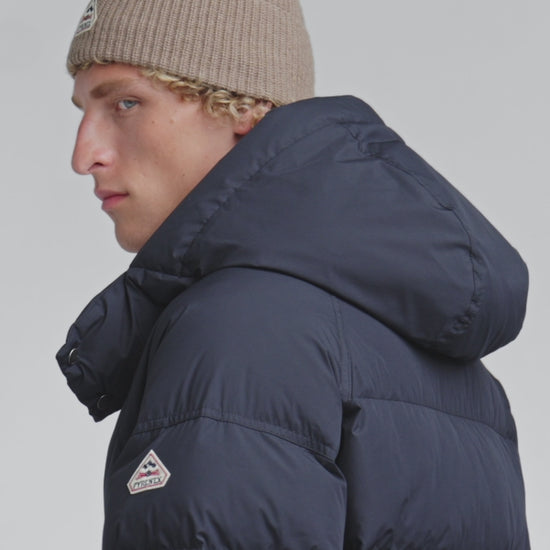Doudoune hiver homme en duvet naturel Pyrenex Voyager bleu marine