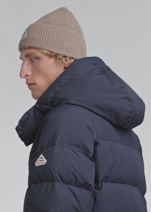 Doudoune hiver homme en duvet naturel Pyrenex Voyager bleu marine