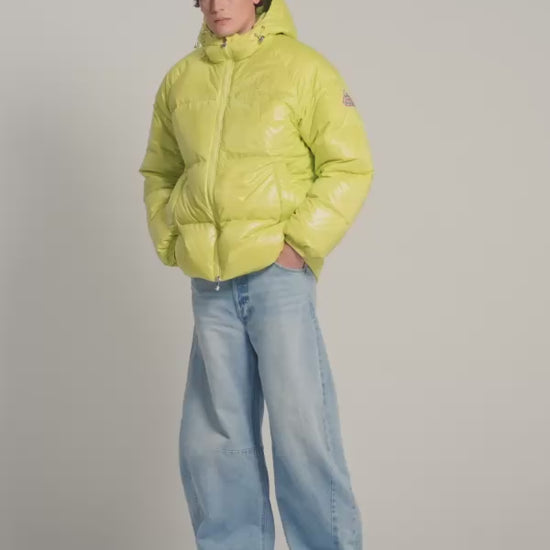 Doudoune homme à capuche Pyrenex Sten jaune