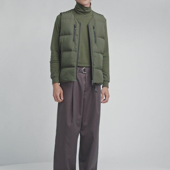 Doudoune sans manches homme Pyrenex Solace kaki