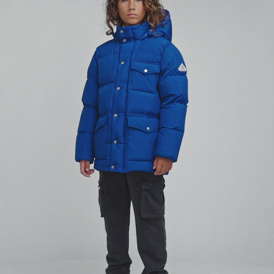 Doudoune hiver enfant Soal bleu électrique