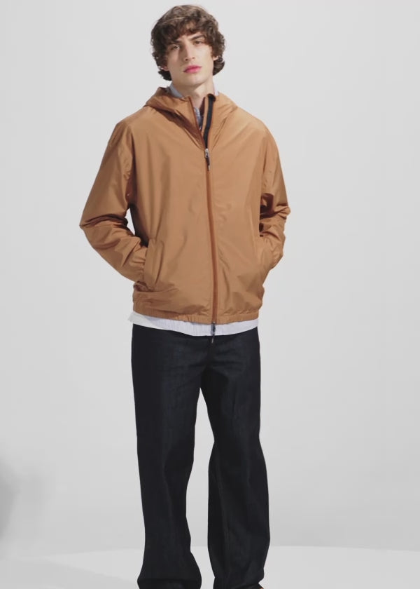 Coupe-vent imperméable homme Pyrenex Ensure marron terracotta