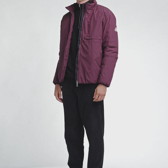 Blouson en duvet pour homme Pyrenex Spectre violet foncé
