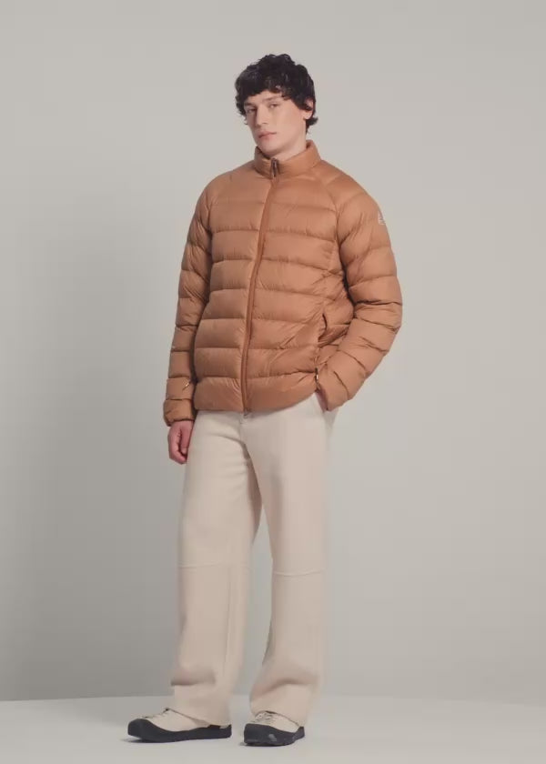 Leichte Herren-Daunenjacke Pyrenex Arial SC hellbraun-2