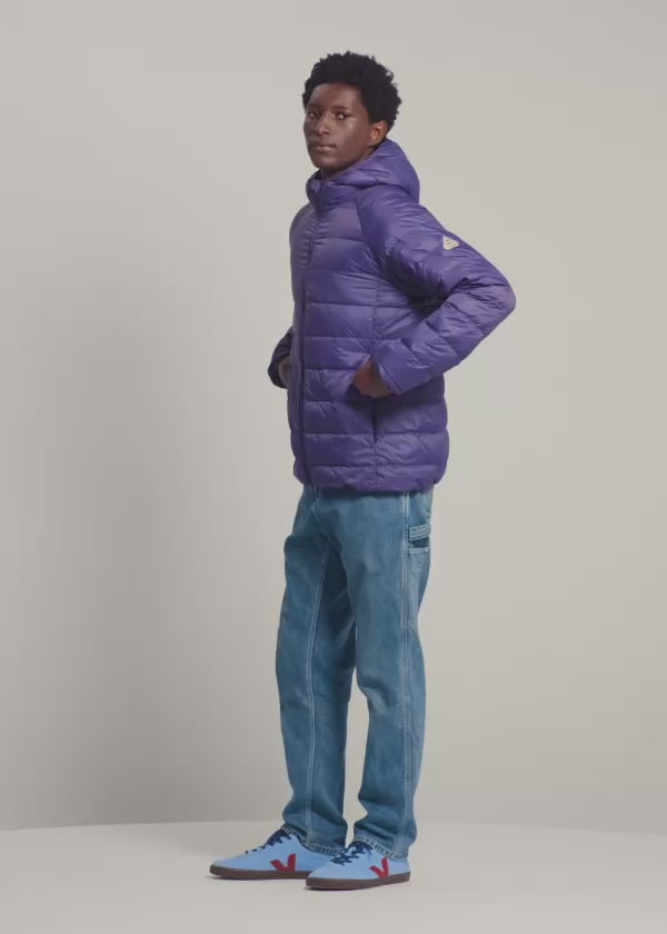 Ultraleichte Daunenjacke mit Kapuze Pyrenex Guzet violett-2