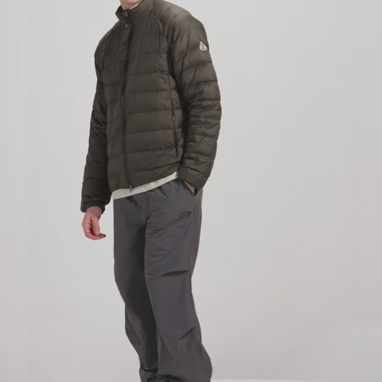 Doudoune légère en duvet Pyrenex Guzet SC verte kaki