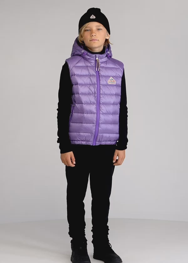 Ärmellose Daunenjacke für Kinder Pyrenex Cheslin Purple Heart-2