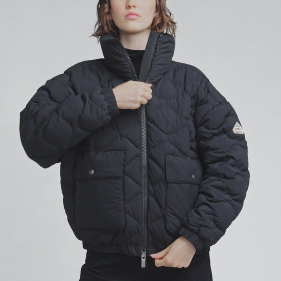 Doudoune courte bomber Pyrenex Enola noire