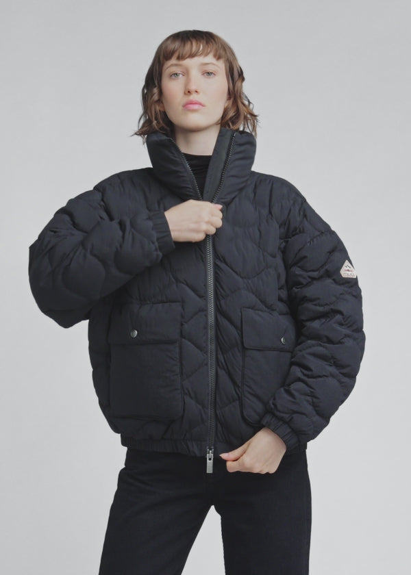 Doudoune courte bomber Pyrenex Enola noire