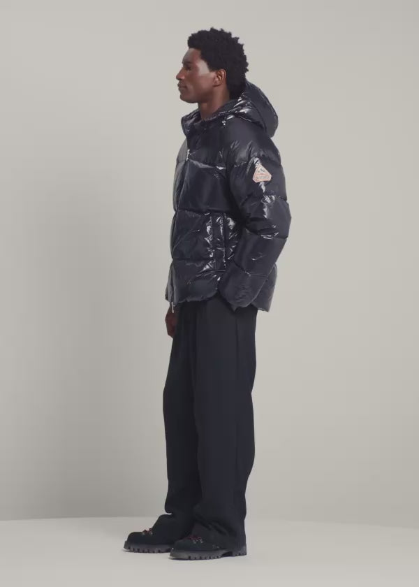 Unisex-Daunenjacke mit Kapuze Pyrenex Sten Schwarz-2