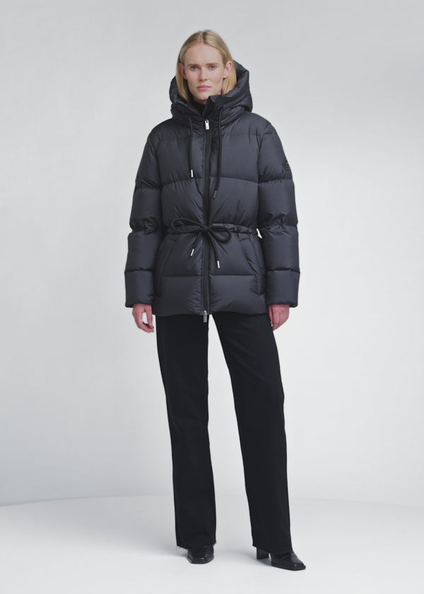 Made in France down jacket for women in natural Amelia down