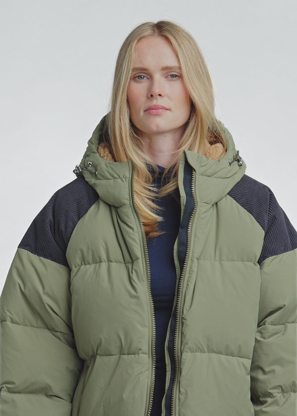 Doudoune unisexe en duvet naturel Pyrenex Retro Sten kaki-2