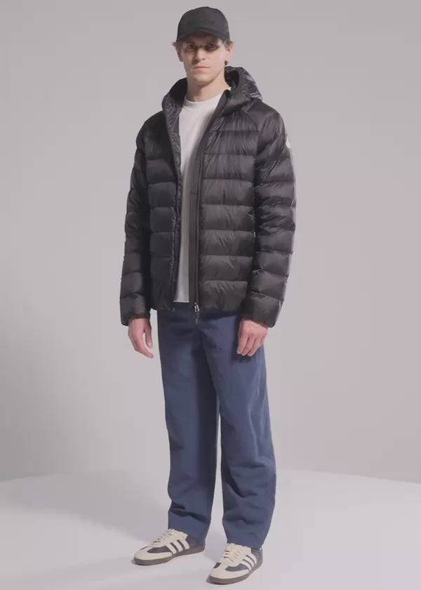 Pyrenex Arial Herren-Daunenjacke mit Kapuze Schwarz-2