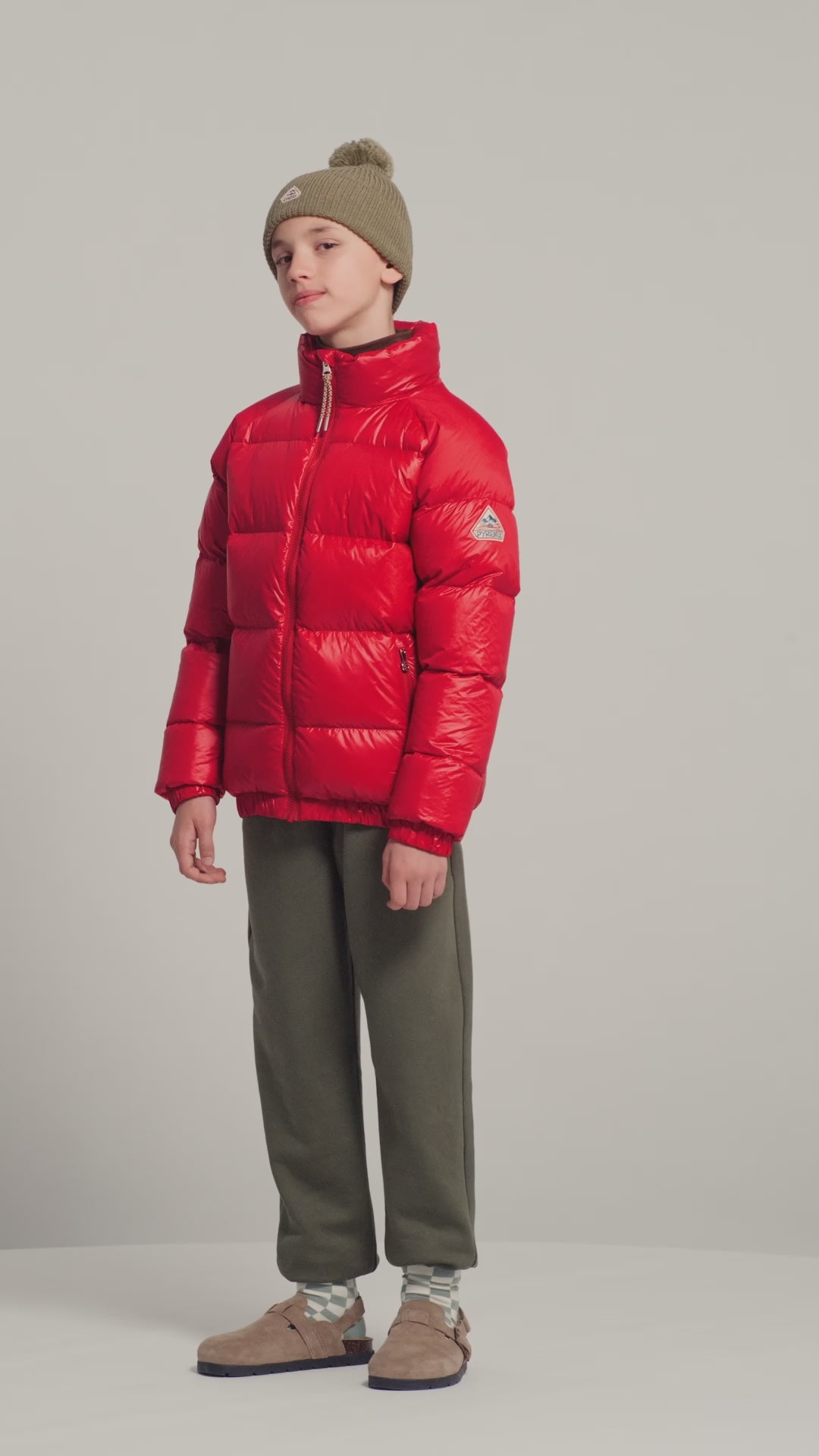 Doudoune pour enfant Pyrenex Vintage Mythic rouge