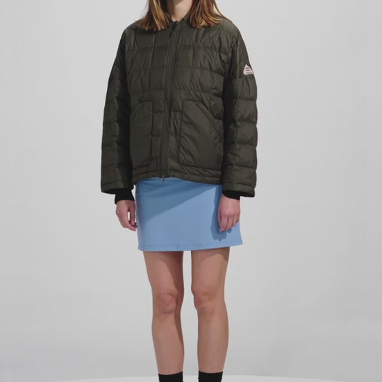 Doudoune légère femme Pyrenex Gypse vert kaki