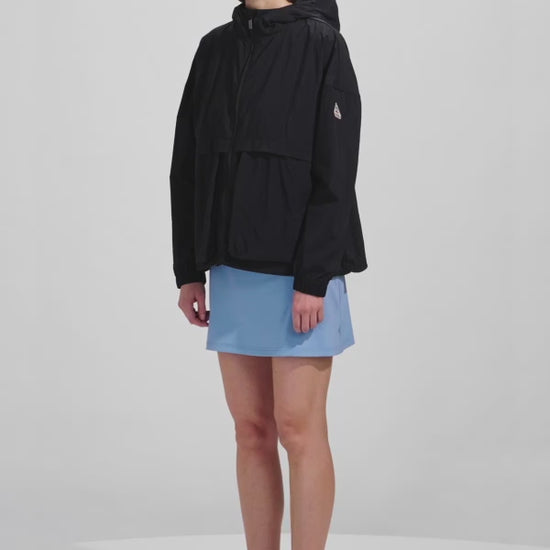 Coupe-vent court femme en tissu recyclé Pyrenex Yoko Black