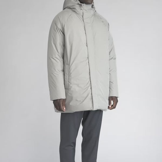 parka chaude pour homme à capuche spark willow grey