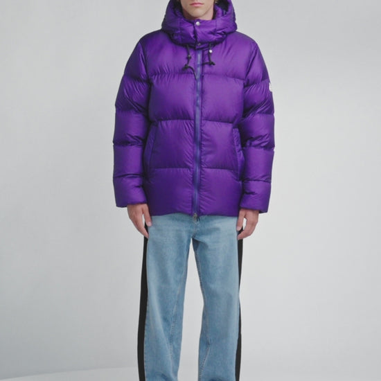 Doudoune chaude et ultra légère unisexe Pyrenex Shift Hooded Ripstop violette