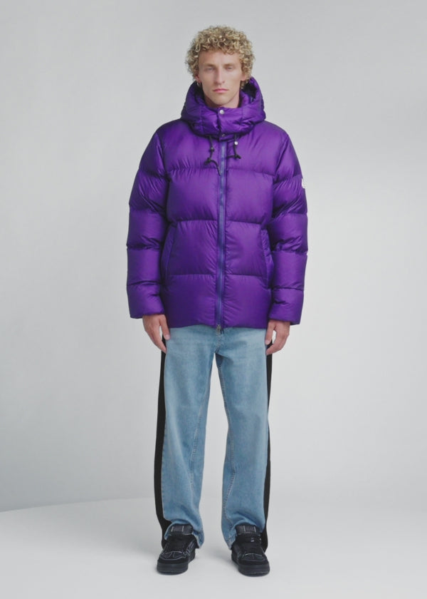 Doudoune chaude et ultra légère unisexe Pyrenex Shift Hooded Ripstop violette-2