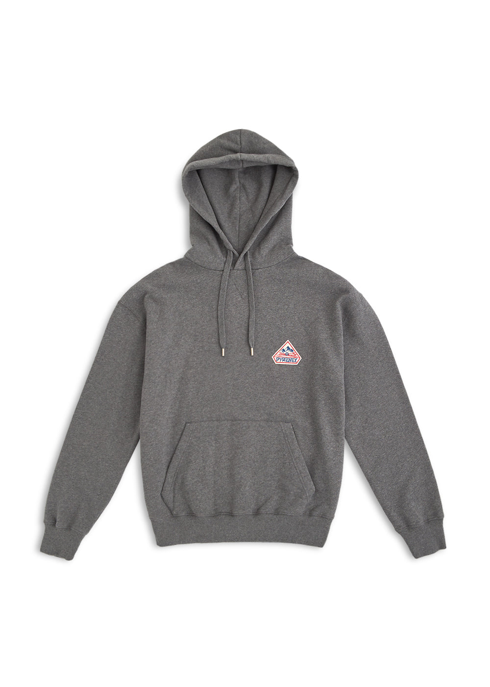 Pyrenex Journey unisex hoodie in organic cotton ardesia marl grey-7