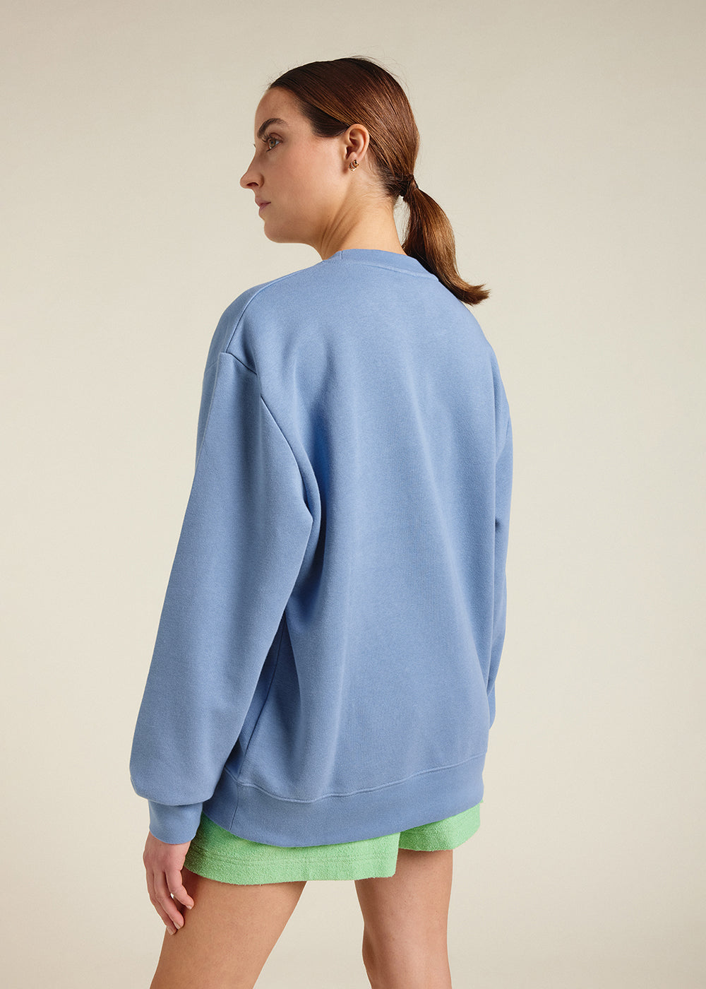 Pyrenex Phase unisex sweater in organic cotton coronet blue-6