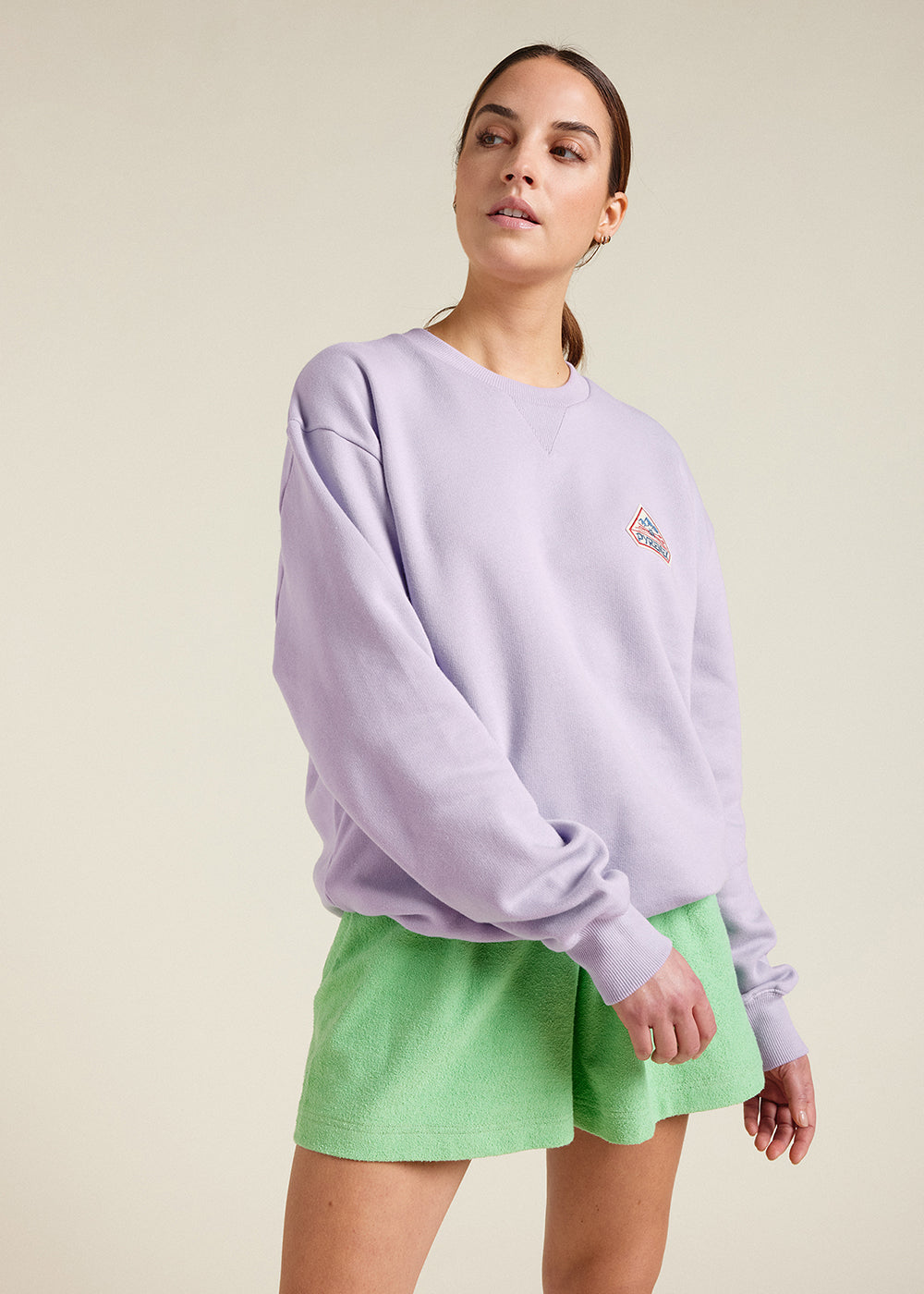 Pyrenex Phase unisex sweater in organic cotton wisteria-8