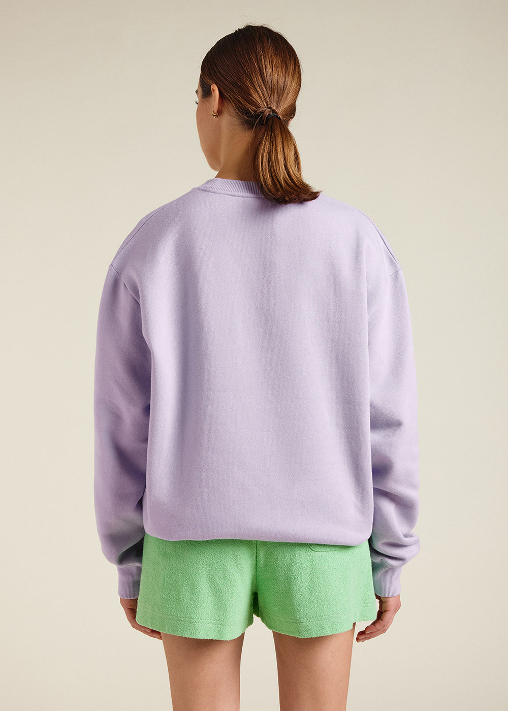 Pyrenex Phase unisex sweater in organic cotton wisteria-12