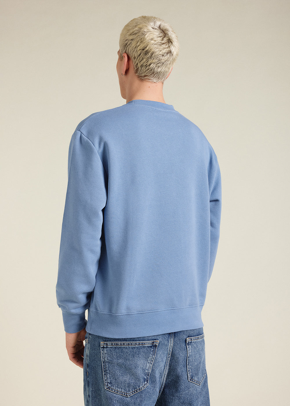 Pyrenex Phase unisex sweater in organic cotton coronet blue-7