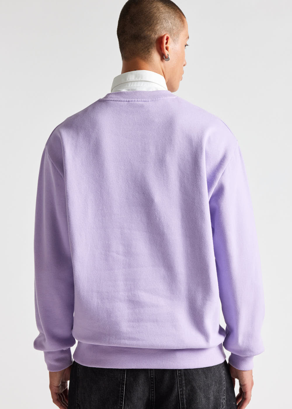 Pyrenex Phase unisex sweater in organic cotton wisteria-3