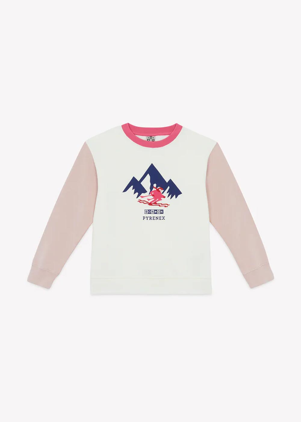 Pyrenex x Bonton cream Sandy cotton sweatshirt for children-3